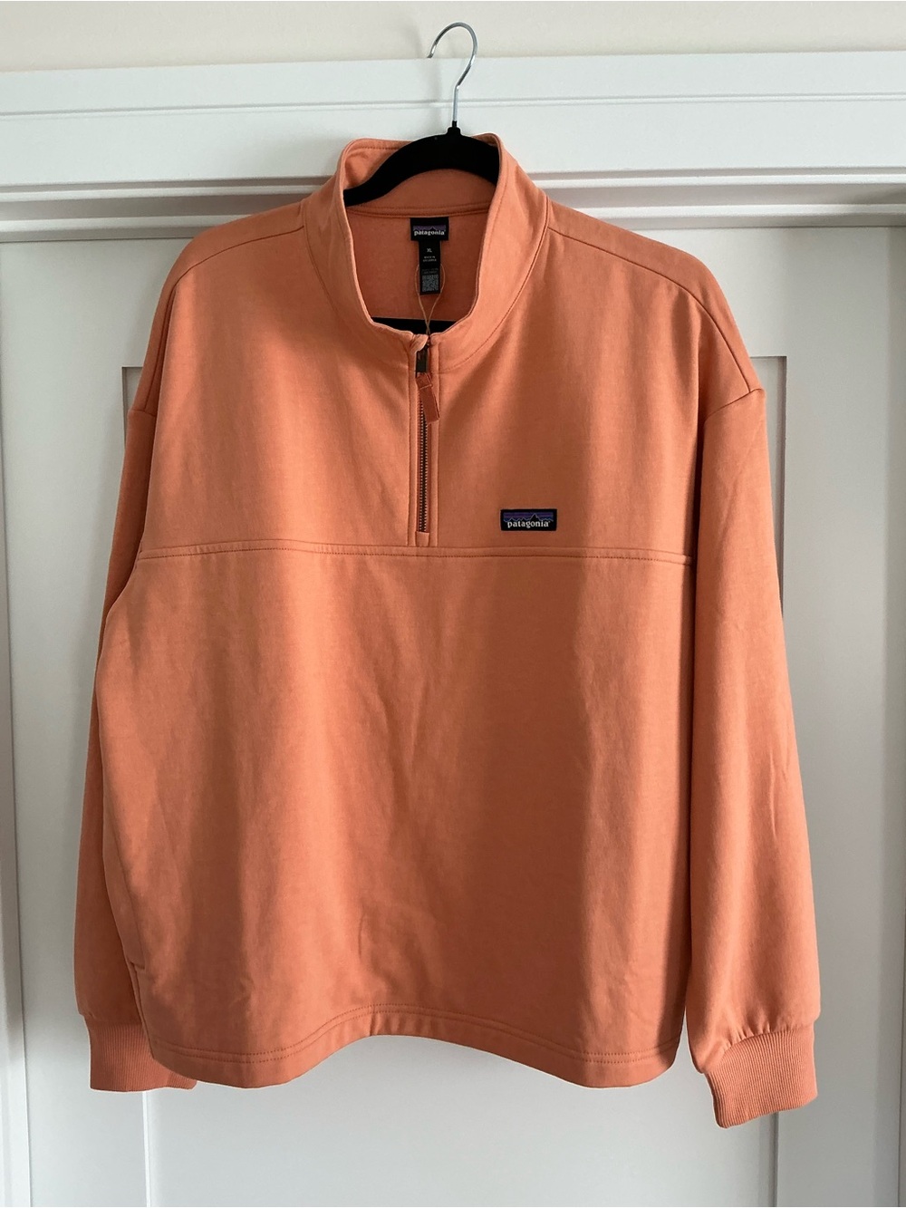 NWT Patagonia Women’s Ahnya Rock Melon Quarter-Zip Pullover XL